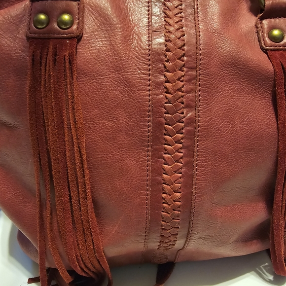 Lucky Brand red wine crossbody. - Picture 9 of 16